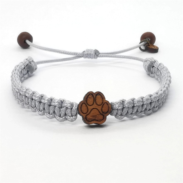 Drewniana bransoletka pleciona