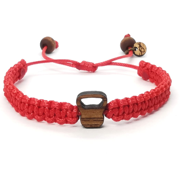 Drewniana bransoletka pleciona