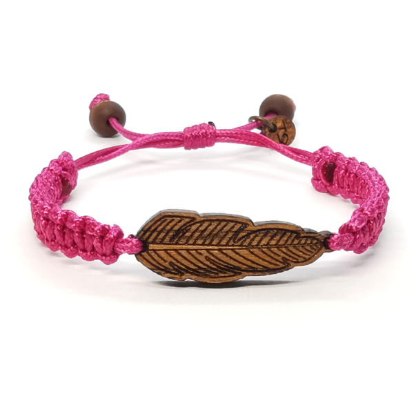 Drewniana bransoletka pleciona