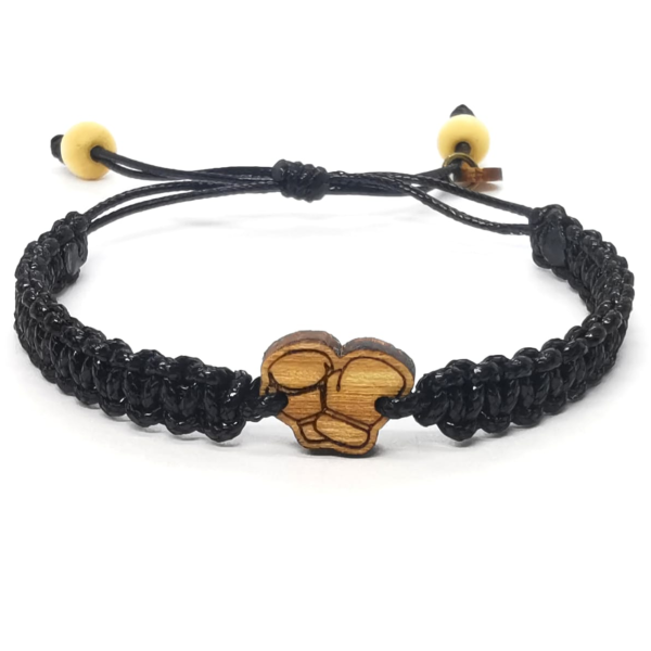 Drewniana bransoletka pleciona